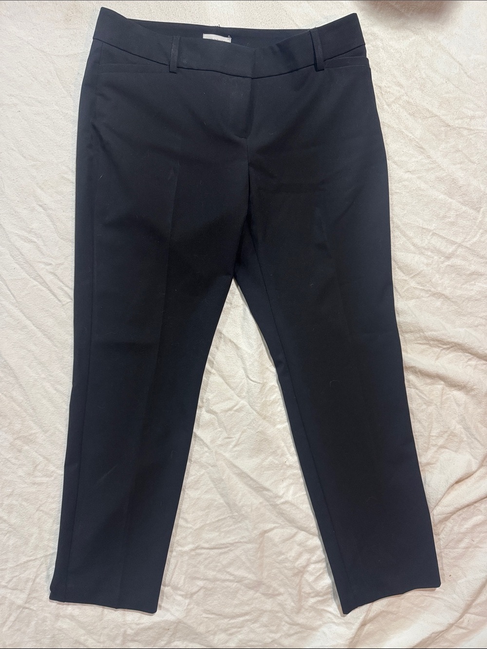 Van Heusen Black Women's Dress Pants - Flat Front